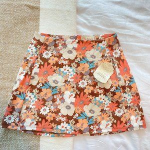 Altar'd State Floral Mini Skirt